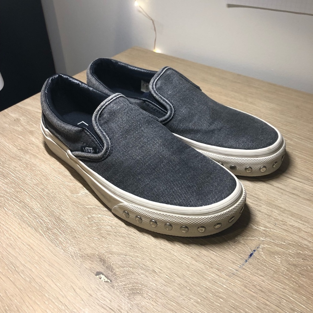 Grey Vans with studs